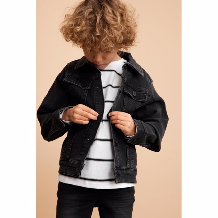Billede af NAME IT Sweat Denim Jakke Times Black